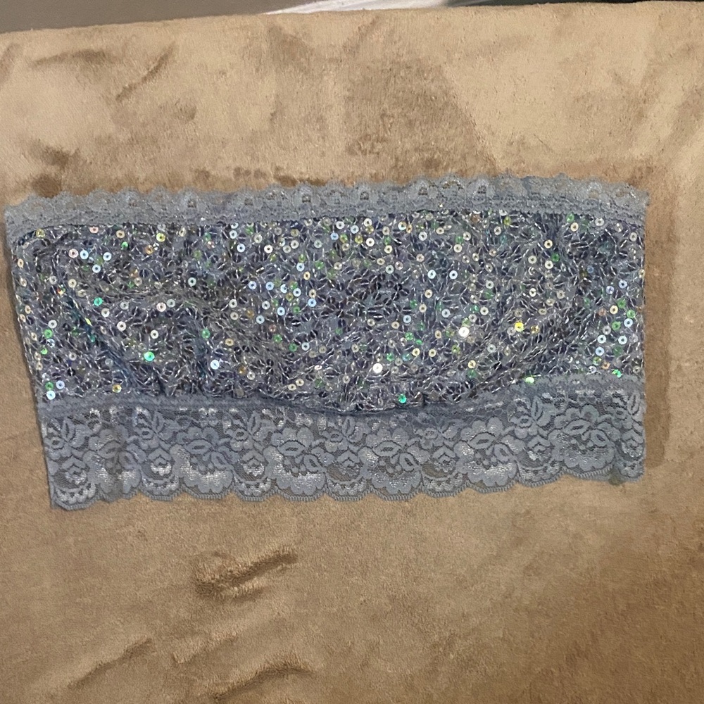 Victoria's Secret Sequin Lace Bandeau Bundle only🎁